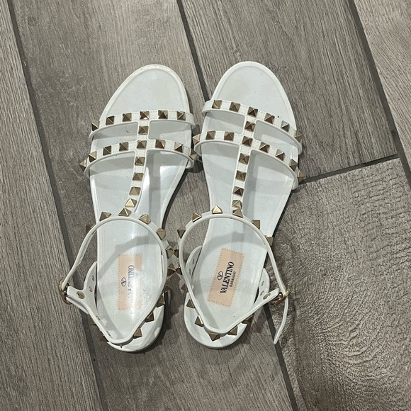 Valentino Rock-stud Jelly Sandals